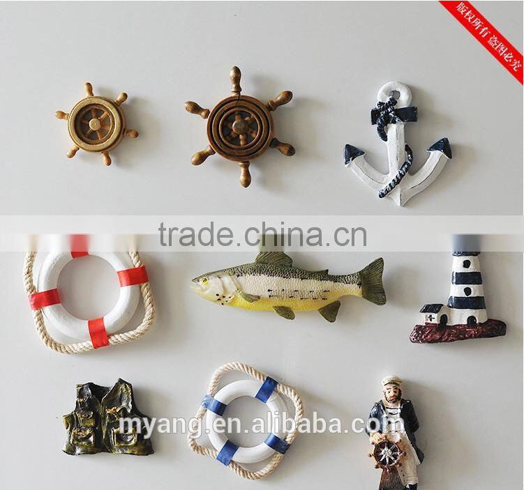 Promotional sailing 3D Fridge Magnet, wooden Fridge Magnet, Souvenir Fridge Magnet