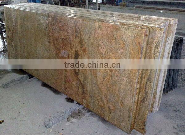 Polished golden king granite countertops