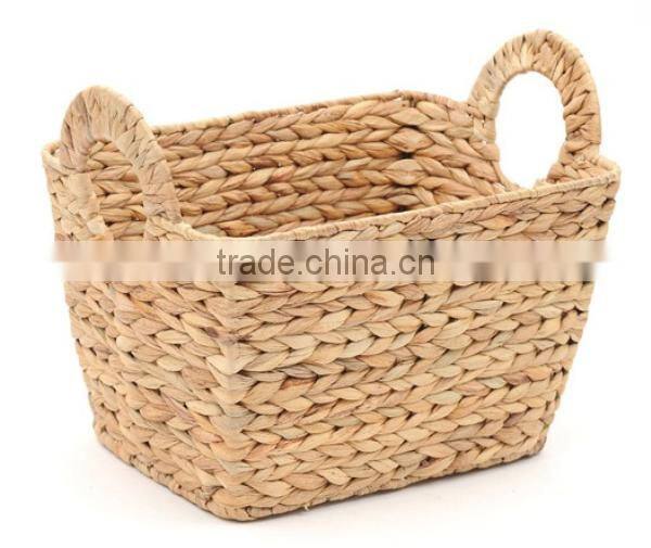sea grass storage Baskets with Wood Handles