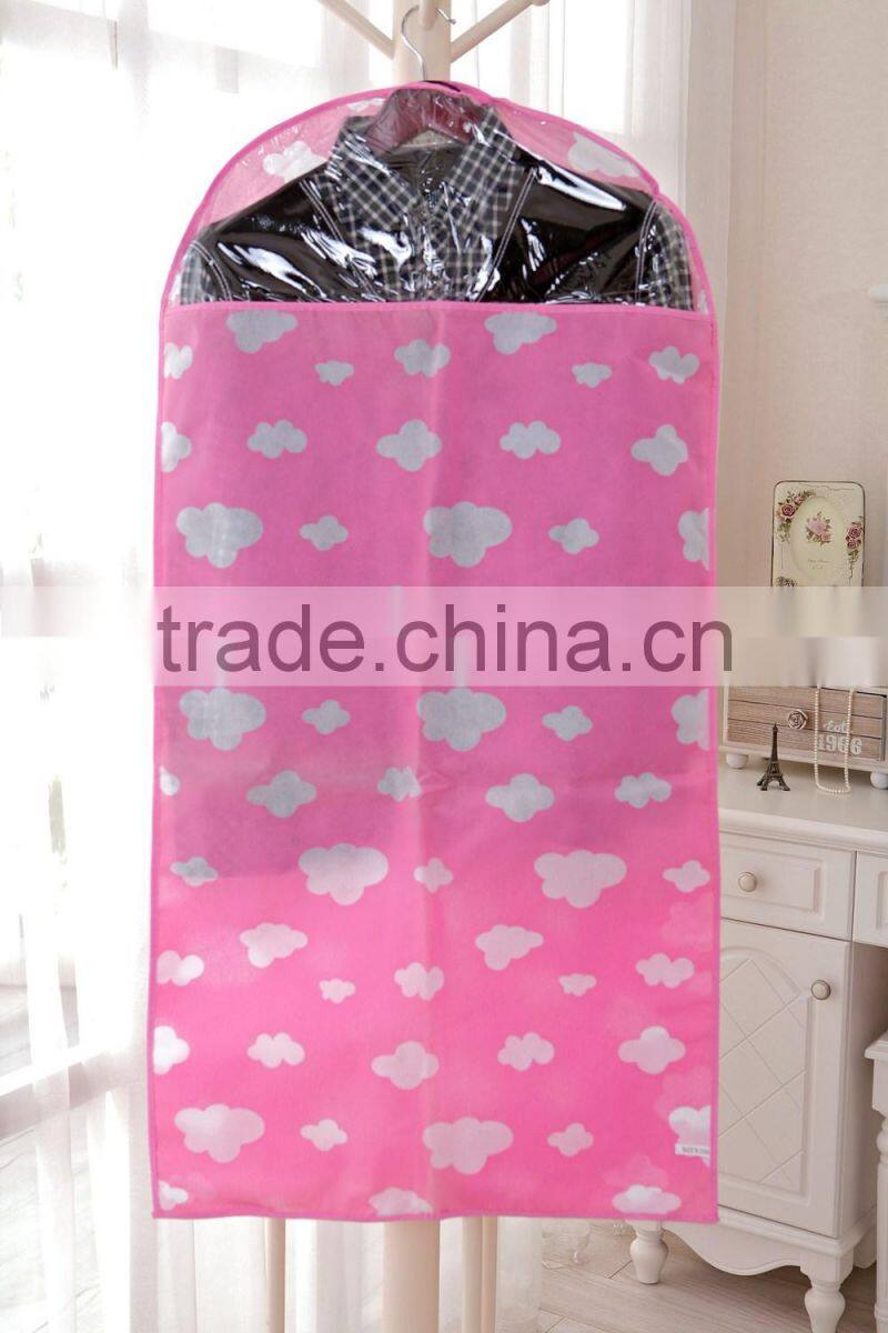 Small Size Useful Pink Garment Bags for home storage travel