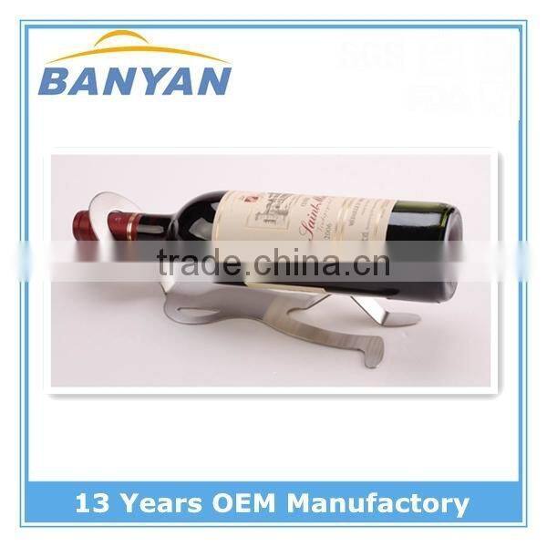 Novelty stainless steel wine rack