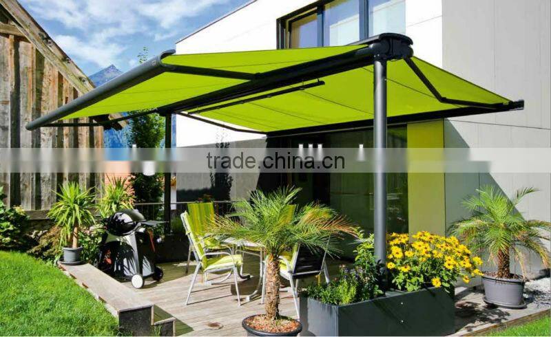 2-FLEX Double Sides Retractable Aluminium Pergola Awning