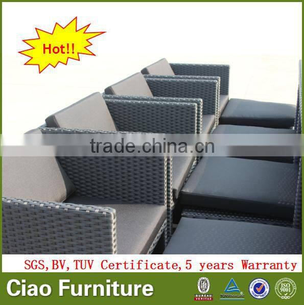 Home garden 8 seater dining furniture cube table and chair