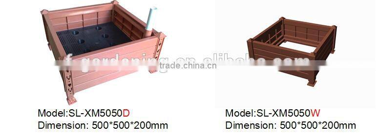 Alibaba new products vertical garden plastic square flower pot modular