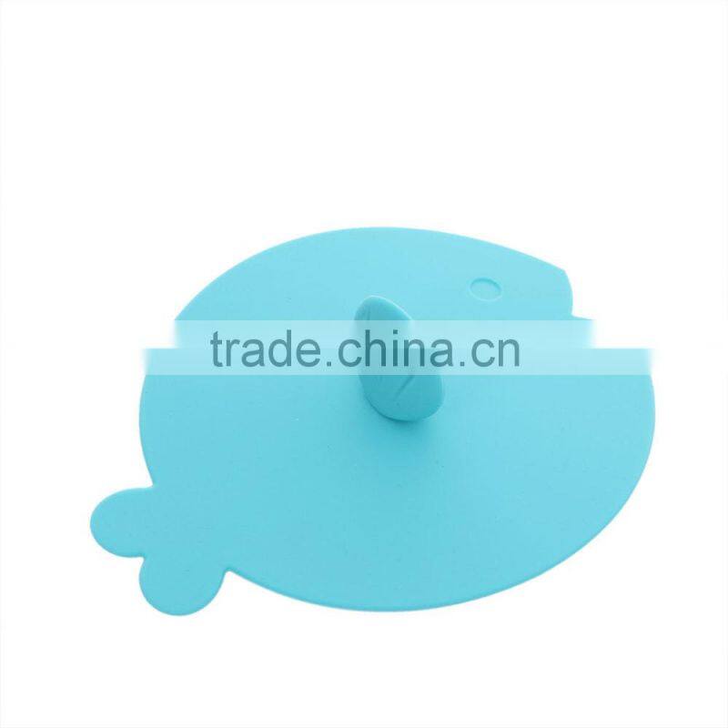 Funny " big-headed" babies shape of silicone suction cup lid