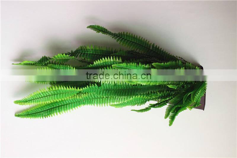 fake jungle style decoration long fern leaf plastic leaf display