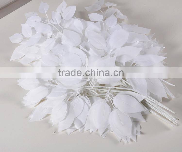 environmental friendly artificial leaves for decoration artificial ficus leaves
