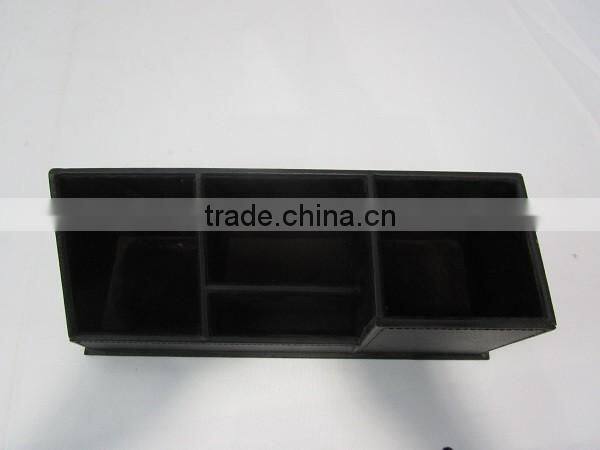 Multi-functionPU Leather Pen/Business Card/Mail Holder Desk Organizer