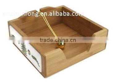 Functional kitchen bamboo napkin holders wholesale