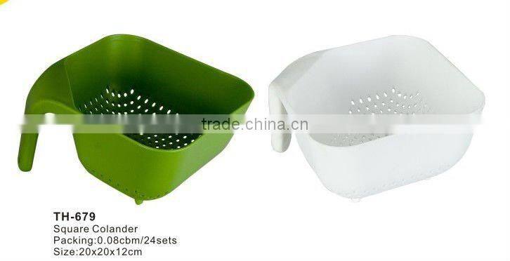 2016 Hot Sales PP Plastic Colorful Foldable Household Colander