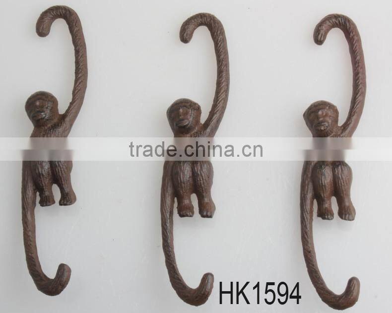 antique cast iron monkey wall hooks,decorative wall hooks