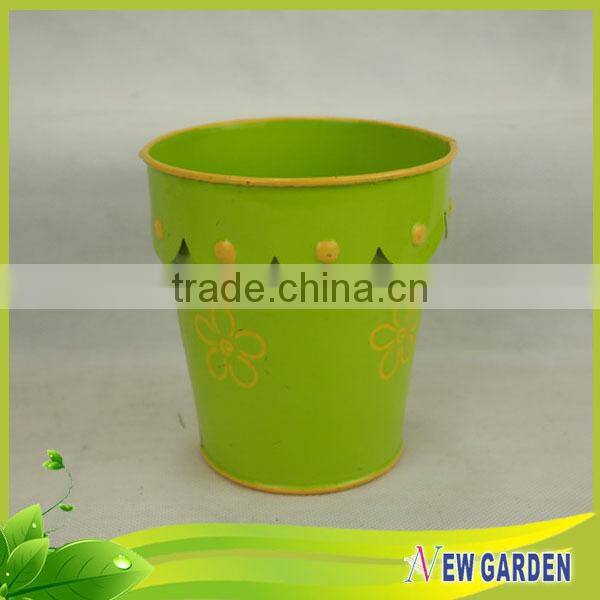 Fashional Metal Decorative flower pot tray for home and garden