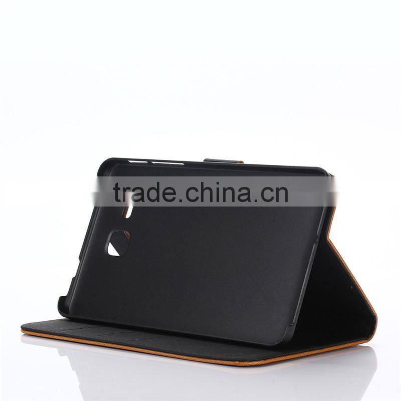 High quality crazy-horse PU card bumper/pocket cell phone case for Samsung Tablet