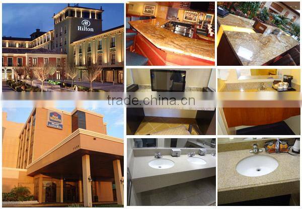 Engineered stone quartz calacatta white stone countertop for kitchen and bathroom