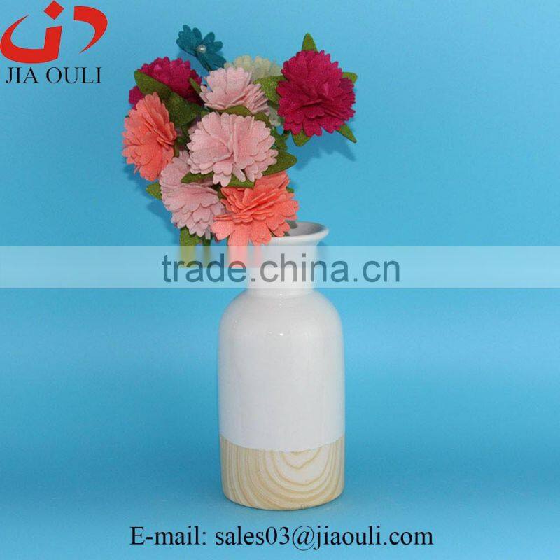 with handle white ceramic large floor planters vase, tall white vases