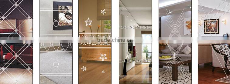 Aluminium alloy hollow glass sliding door kitchen cabinet door wood door(BG10-M483)