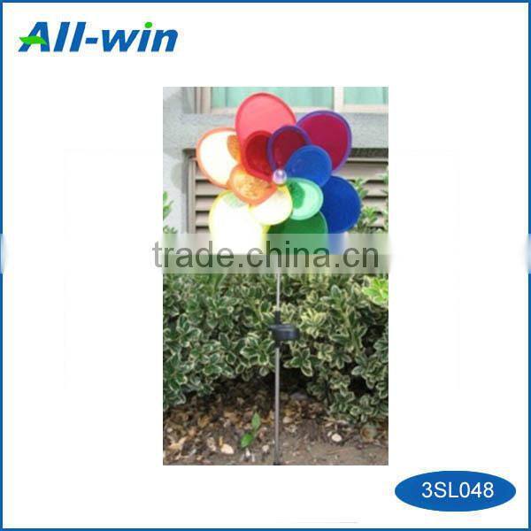 flower shape solar panel decorative Amorphous-crystal rechargebale street light