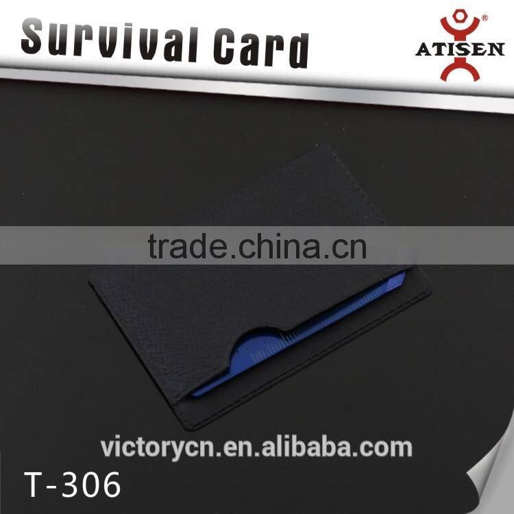 Colorfull Blue army card ,Card type outdoor survival multi tool