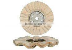 cheaper price bias open sisal cotton polishing wheel ,bias cloth buff wheel