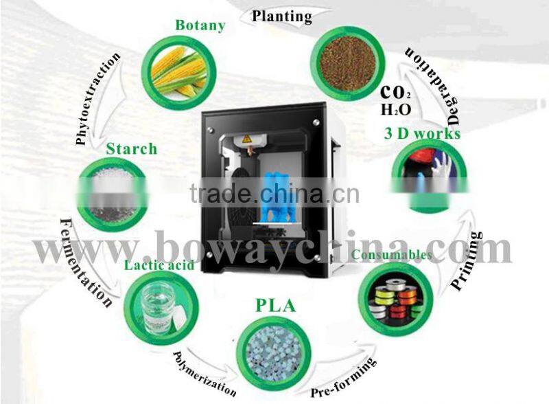 3d printing Boway PLA one button printing Multi color model producing desktop 3d printer