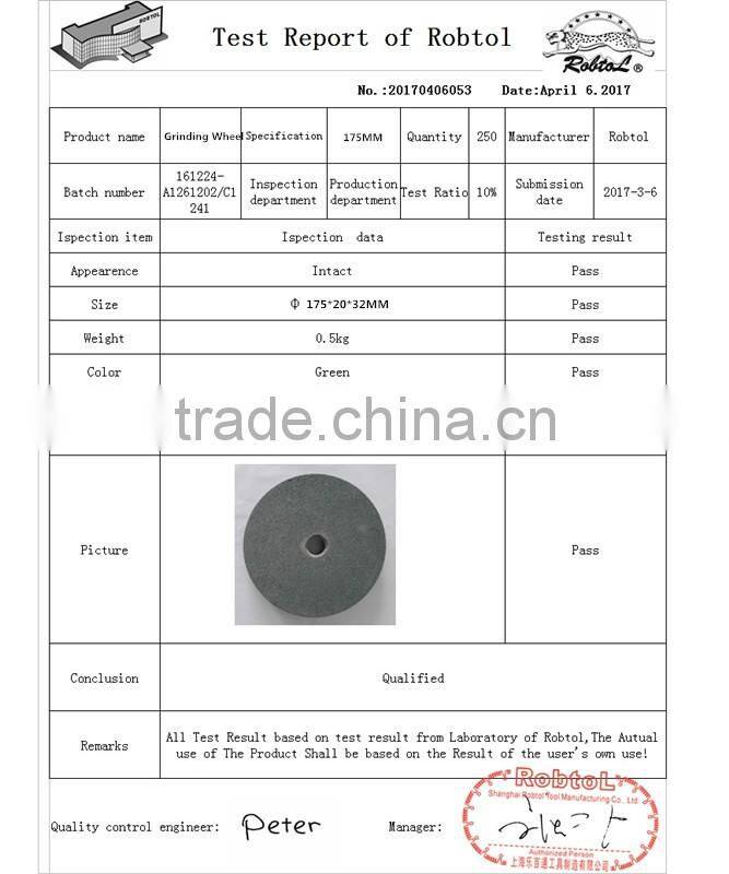 175mm Bench Grinding Wheel bench grinder Abrasive Disc Metal Stone Vitrified Ceramic Bond Silicon Carbide Aluminium Oxide