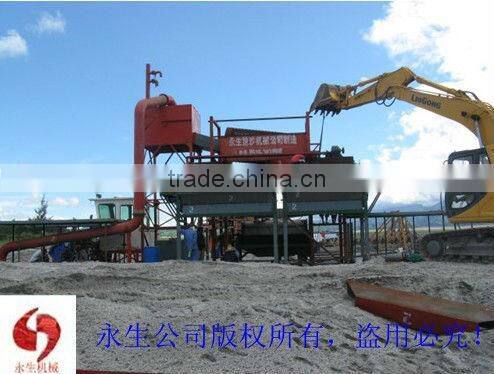 iron sand dredging ship with magnetic separator