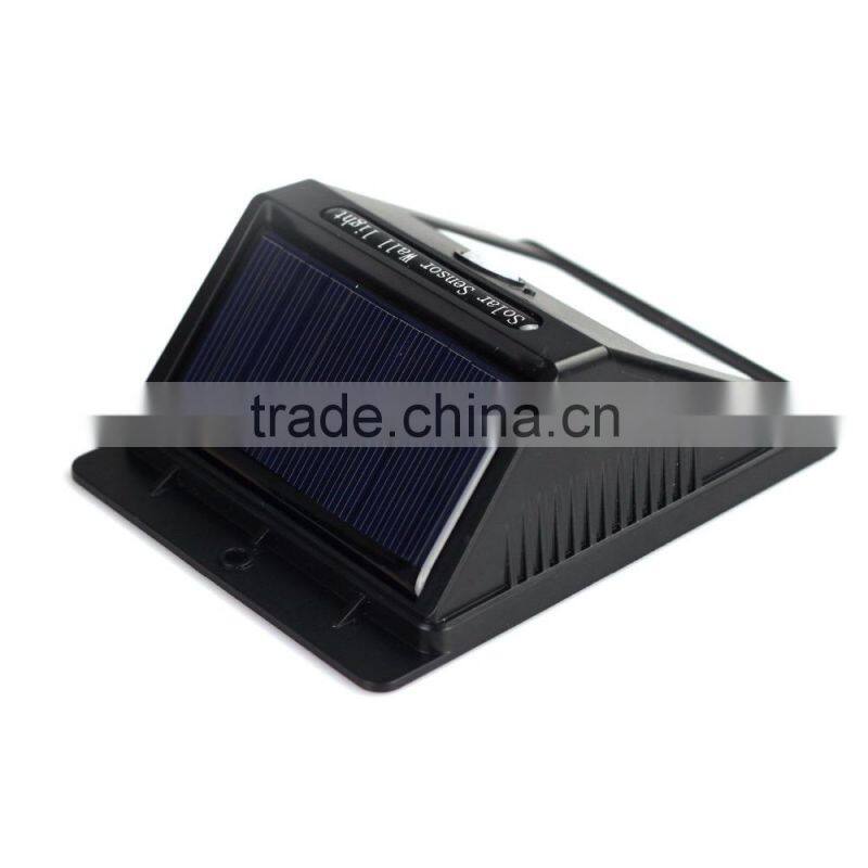 6LED Solar Power PIR Motion Sensor Wall Light Outdoor Waterproof Garden Lamp