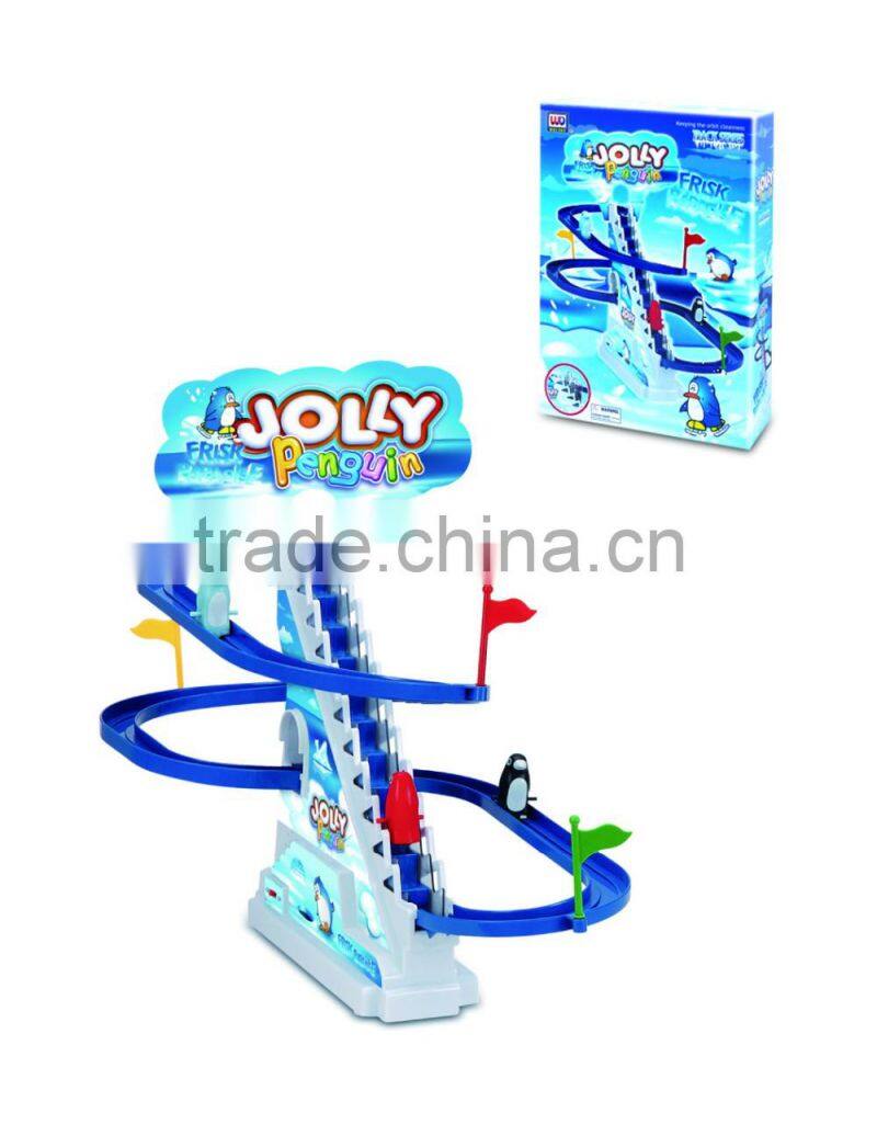 Jolly Penguin racing car develop baby's imaginative ability