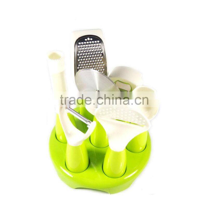 7pcs Stainless Steel Kitchen Gadgets Cooking Tools Utensil Set with Stand