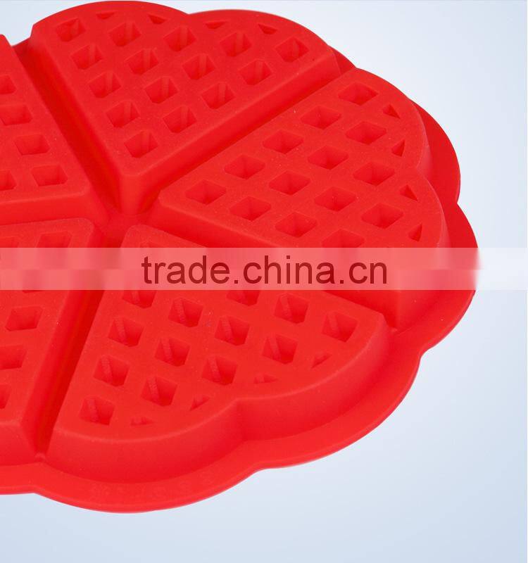 New flower silicone baking moulds for DIY cookie flower waffle maker