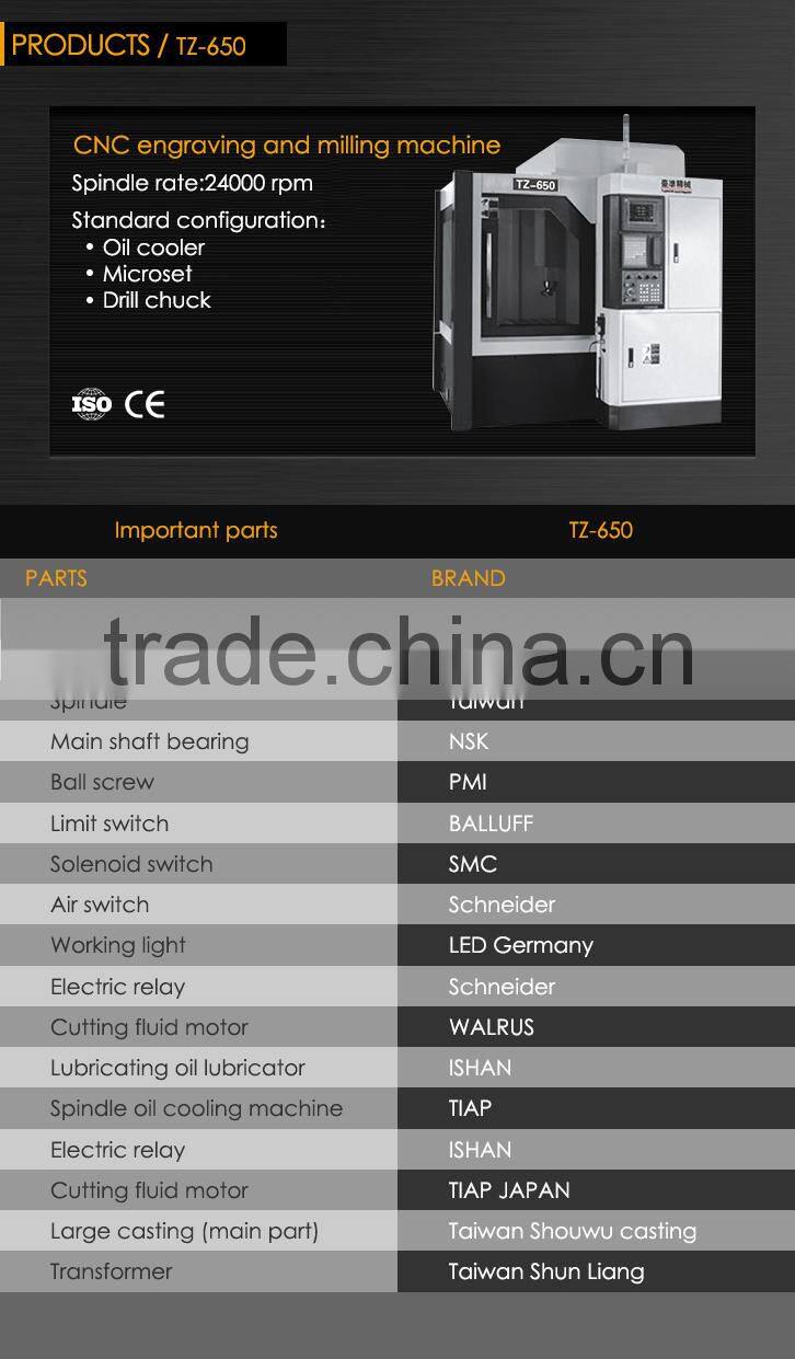 metal cnc engraving machine equipment