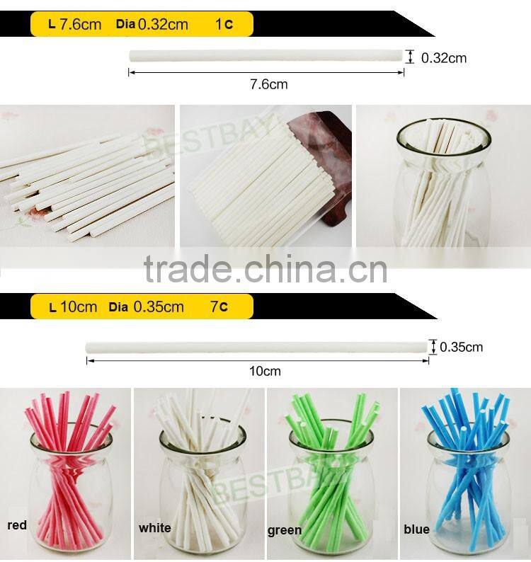Cheap price customized paper clear lollipop stick