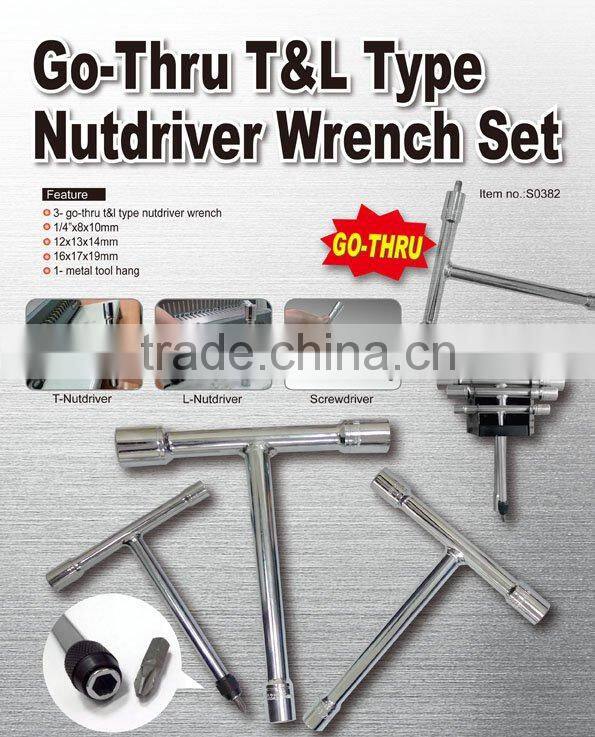 Go-Thru T Handle Nutdriver Set