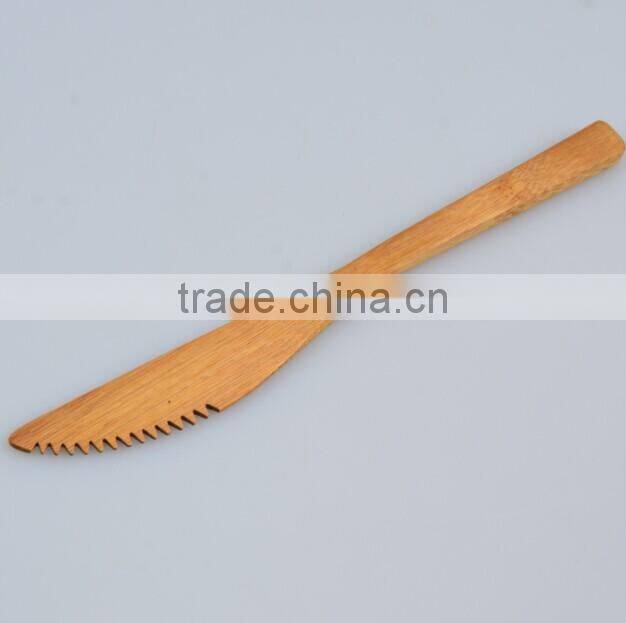 mini bamboo dentate butter Knife