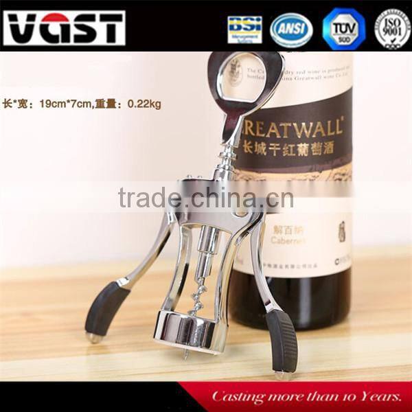 New Design Winged Shaped Corkscrew Zinc Alloy Wine Bottle Opener/Luxury wine bottle opener