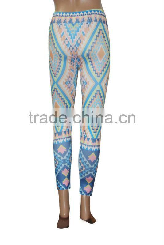 Fashion ladies leggings sublimation printing design