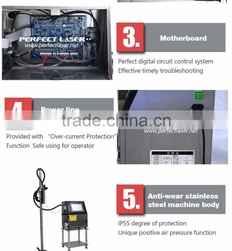 Perfect Laser- Automatic High Speed Two-dimensional Computer Continuous Code Barcode Inkjet Printer for Cable PM-1000-5