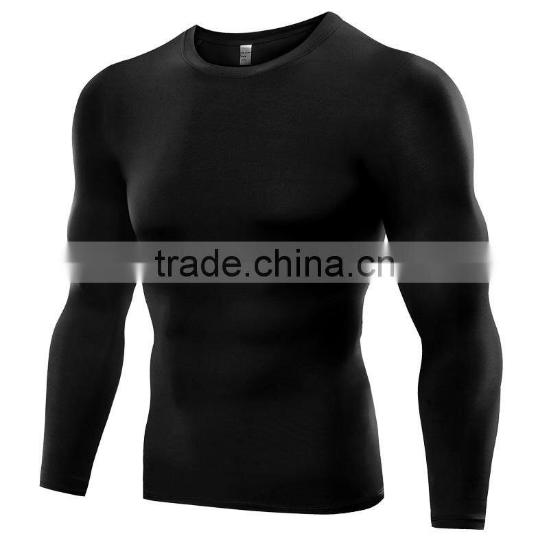 Hot-selling long sleeve quick dry t shirt men fitness training wear