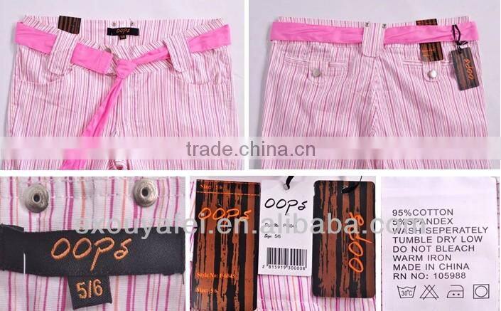 stock pants children's pants & trousers Capri pants for summer