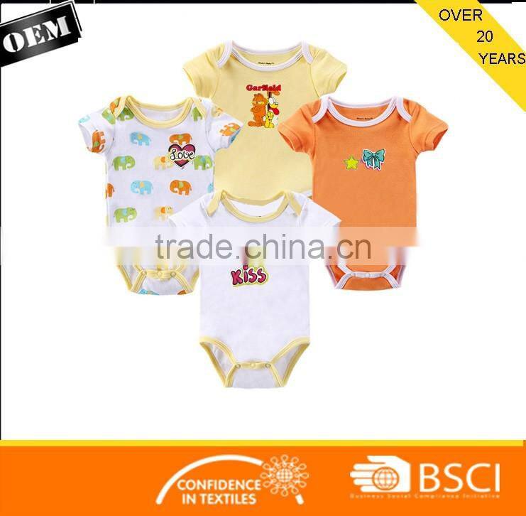 New design Baby Romper With Custom Logo Pattern Printing with high quality