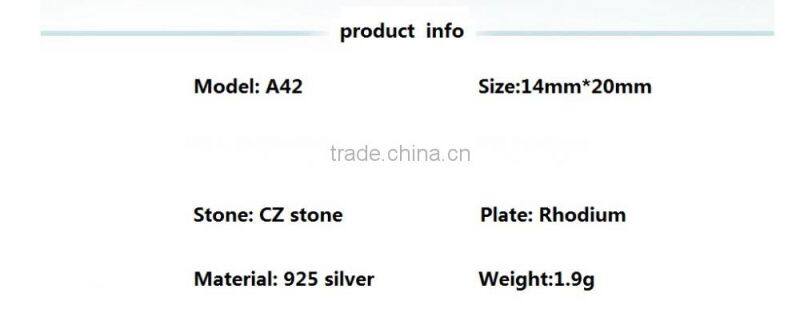 925 sterling silver heart crystal necklace jewelry