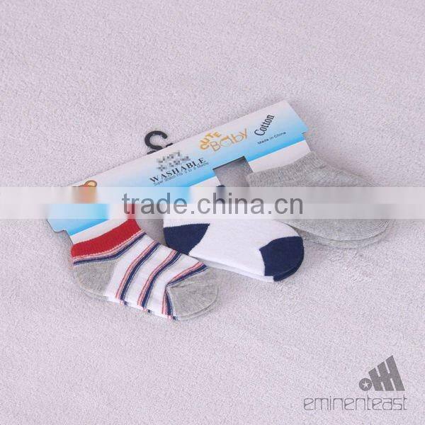Breathable 100% cotton stock babi sock