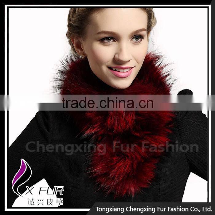CX-S-47B Hot Selling Custom Color Raccoon Fur Trim Strips