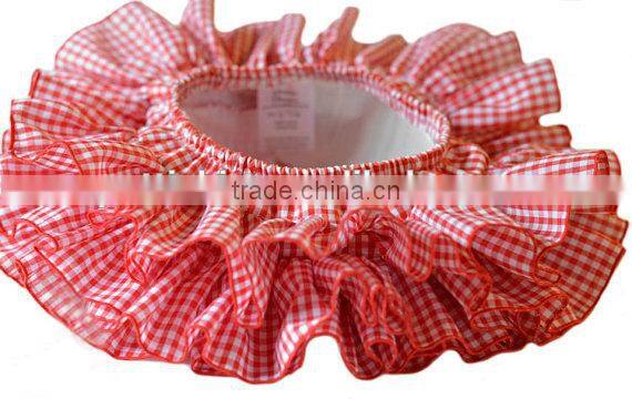 Baby girl summer dress whole round triple ruffles bloomer skirt baby wear clothes