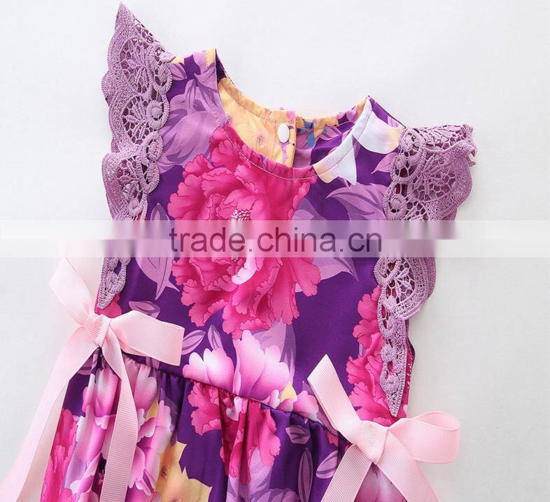 Toddler Infant Clothing Lace Flutter Floral Cute Design Romper One Piece Jumpsuit