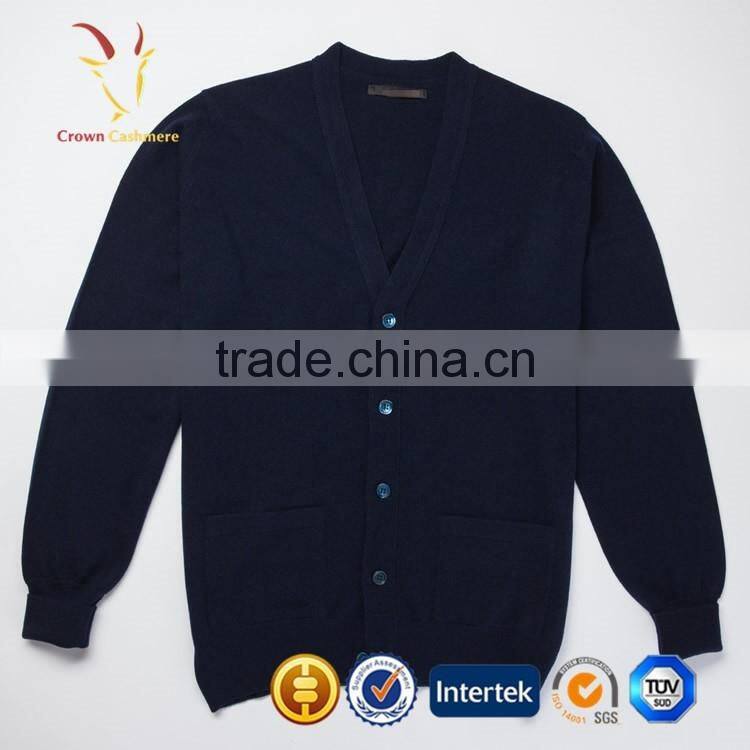 V Neck Knitted Men Cardigan Sweaters