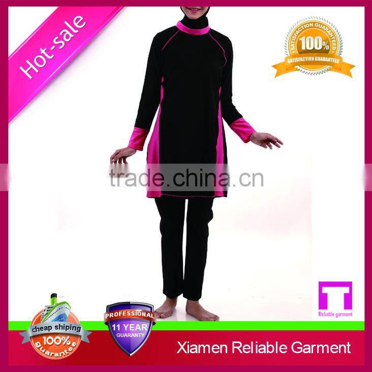 Includes non removable head cover girls muslim swimwear