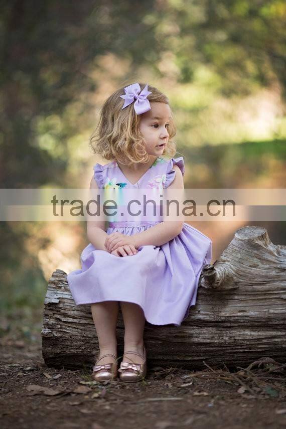 Wholesale Clothing Floral Sundress Baby Girl Party Dress Children Frocks Designs