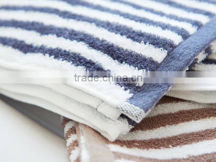 Cheap 100% Cotton Stripe Face Washer Towels