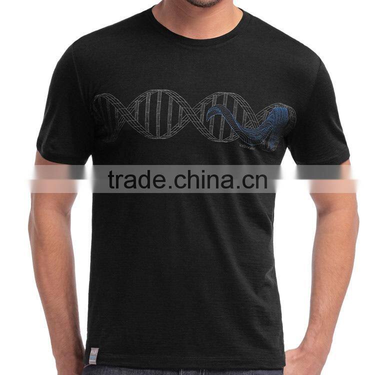 Custom men's t shirt/t-shirt/merino wool tee shirt